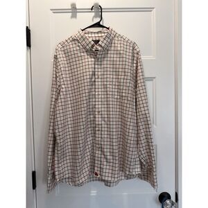 UNTUCKit Shirt Mens Large Plaid Button Down Wrinkle Free Cotton Casual Preppy